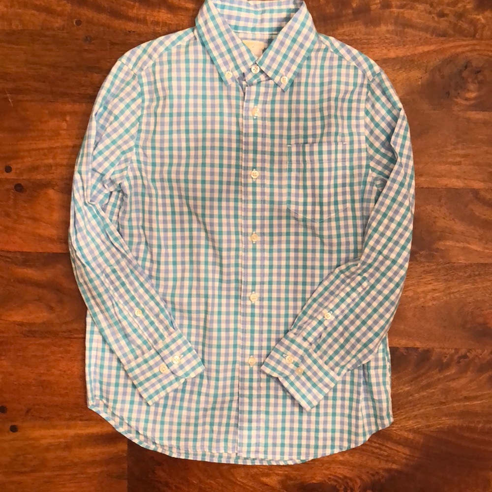 Crewcuts checked button down shirt